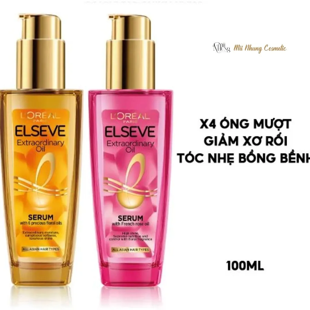 Dầu Dưỡng Tóc L’Oreal Tinh Dầu Hoa Tự Nhiên & Hoa Hồng 100ml