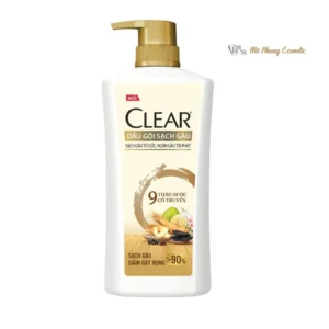 Dầu Gội Clear 9 Thảo Dược Cổ Truyền Sạch Gàu, Giảm Gãy Rụng 630g