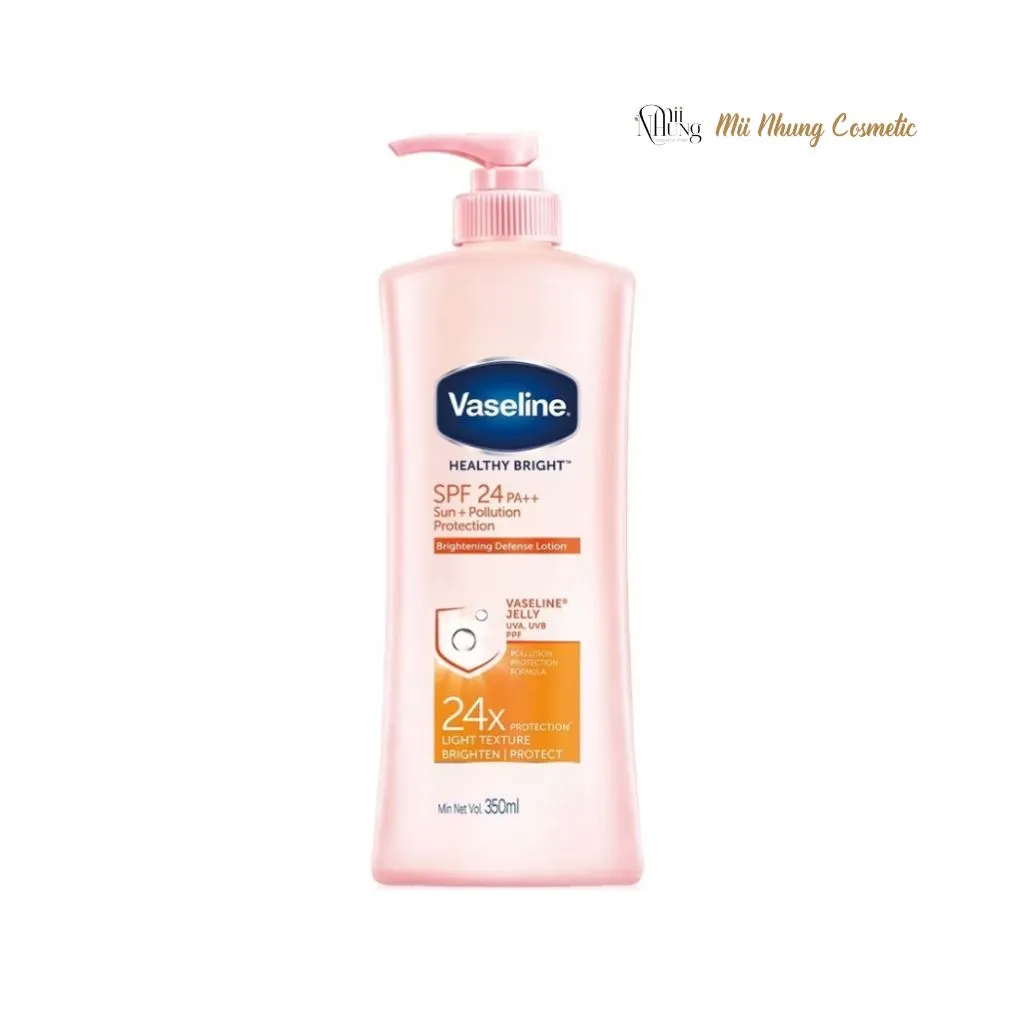 Sữa Dưỡng Thể Vaseline Chống Nắng Và Sáng Da 350ml (Mới)